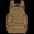 The Condor Urban Go Backpack 33L in tan features multiple zippered compartments, MOLLE webbing, and padded shoulder straps—shown front view. Ideal for law enforcement or first responders.
